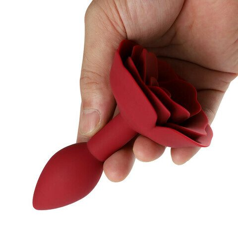 Romantic Rose Silicone Butt Plug