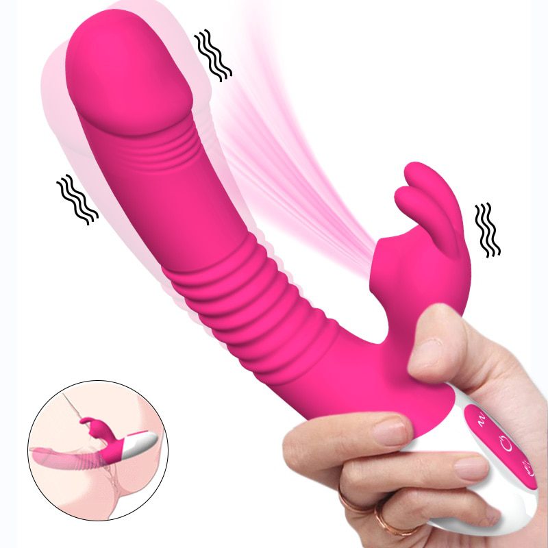 Big Rabbit Clitorals Sucking Vibrator for Women G Spot Anal Vaginal Stimulator Heating Realistic Vibrating Dildo