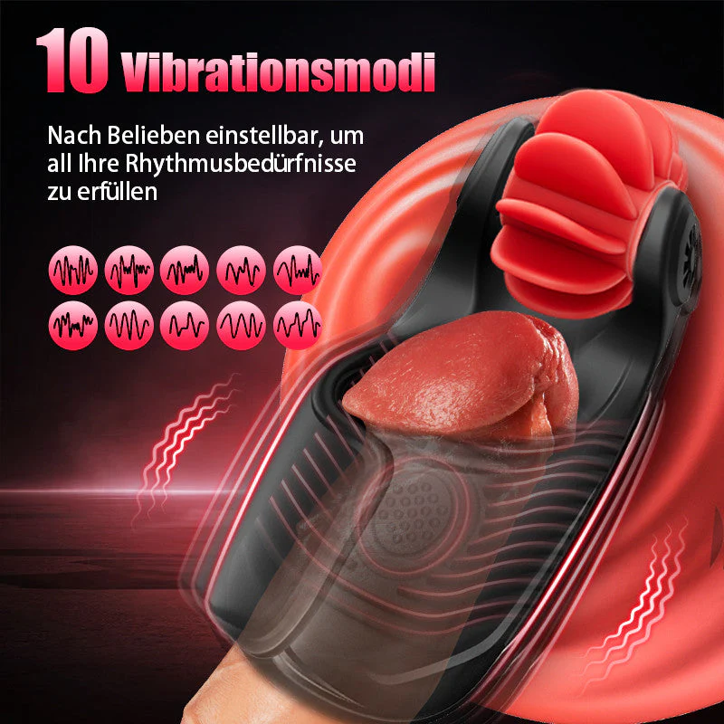 10 Klopfen & Vibration 10 Rotationen Tornado Masturbator Trainer - Image 5