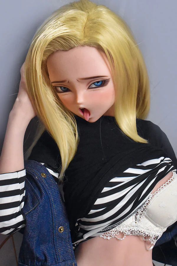 148cm/ 4ft9 Anime Dragon Ball Character Android 18 Silicone Sex Doll – Sawano Saori-M - Image 12
