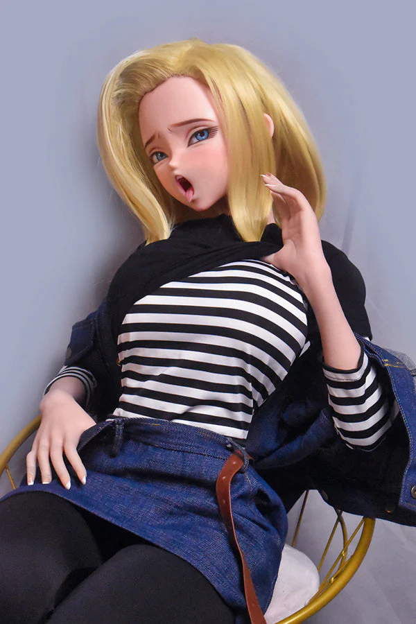 148cm/ 4ft9 Anime Dragon Ball Character Android 18 Silicone Sex Doll – Sawano Saori-M - Image 13