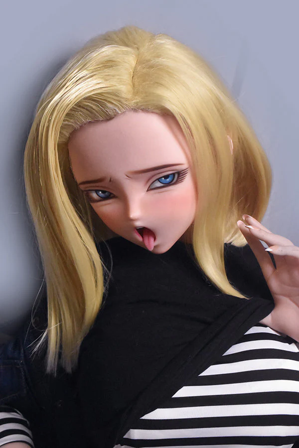 148cm/ 4ft9 Anime Dragon Ball Character Android 18 Silicone Sex Doll – Sawano Saori-M - Image 2