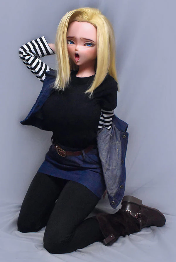 148cm/ 4ft9 Anime Dragon Ball Character Android 18 Silicone Sex Doll – Sawano Saori-M - Image 4