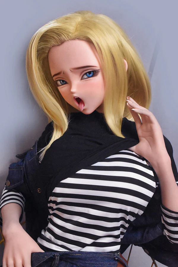 148cm/ 4ft9 Anime Dragon Ball Character Android 18 Silicone Sex Doll – Sawano Saori-M - Image 5