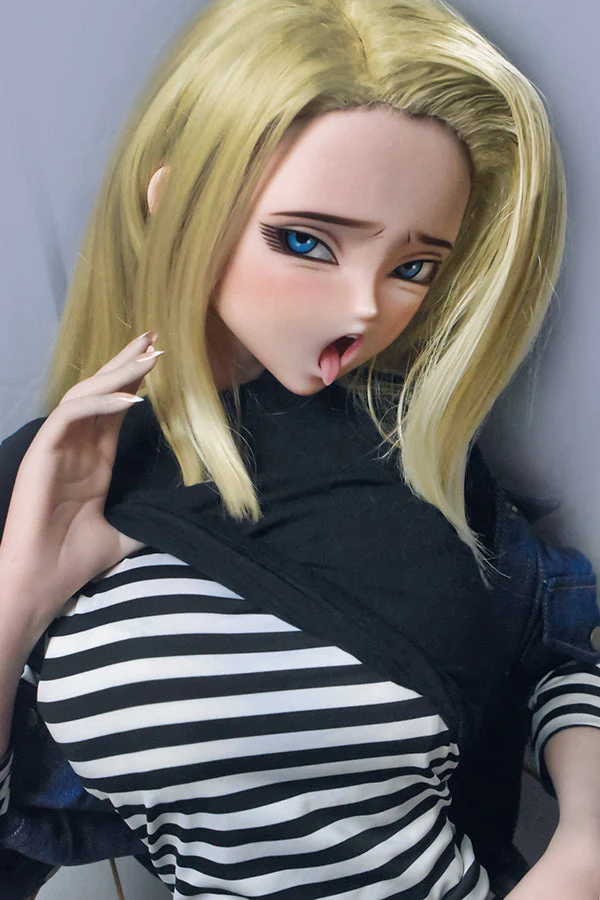 148cm/ 4ft9 Anime Dragon Ball Character Android 18 Silicone Sex Doll – Sawano Saori-M - Image 6