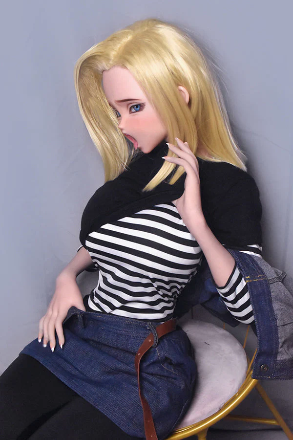 148cm/ 4ft9 Anime Dragon Ball Character Android 18 Silicone Sex Doll – Sawano Saori-M - Image 7