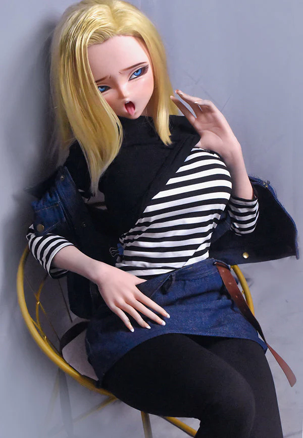 148cm/ 4ft9 Anime Dragon Ball Character Android 18 Silicone Sex Doll – Sawano Saori-M - Image 8