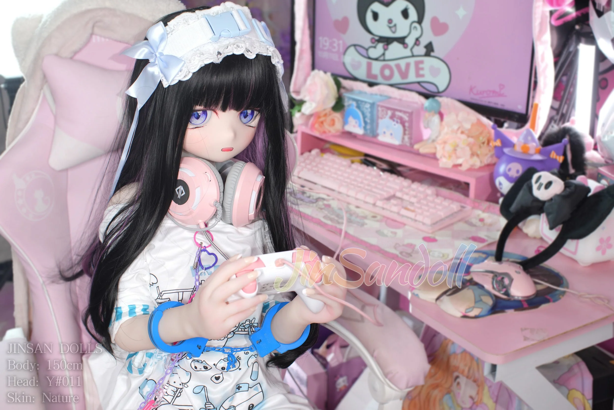 150cm/4ft11 A-cup Anime TPE Sex Doll with #Y011 Head - Image 12