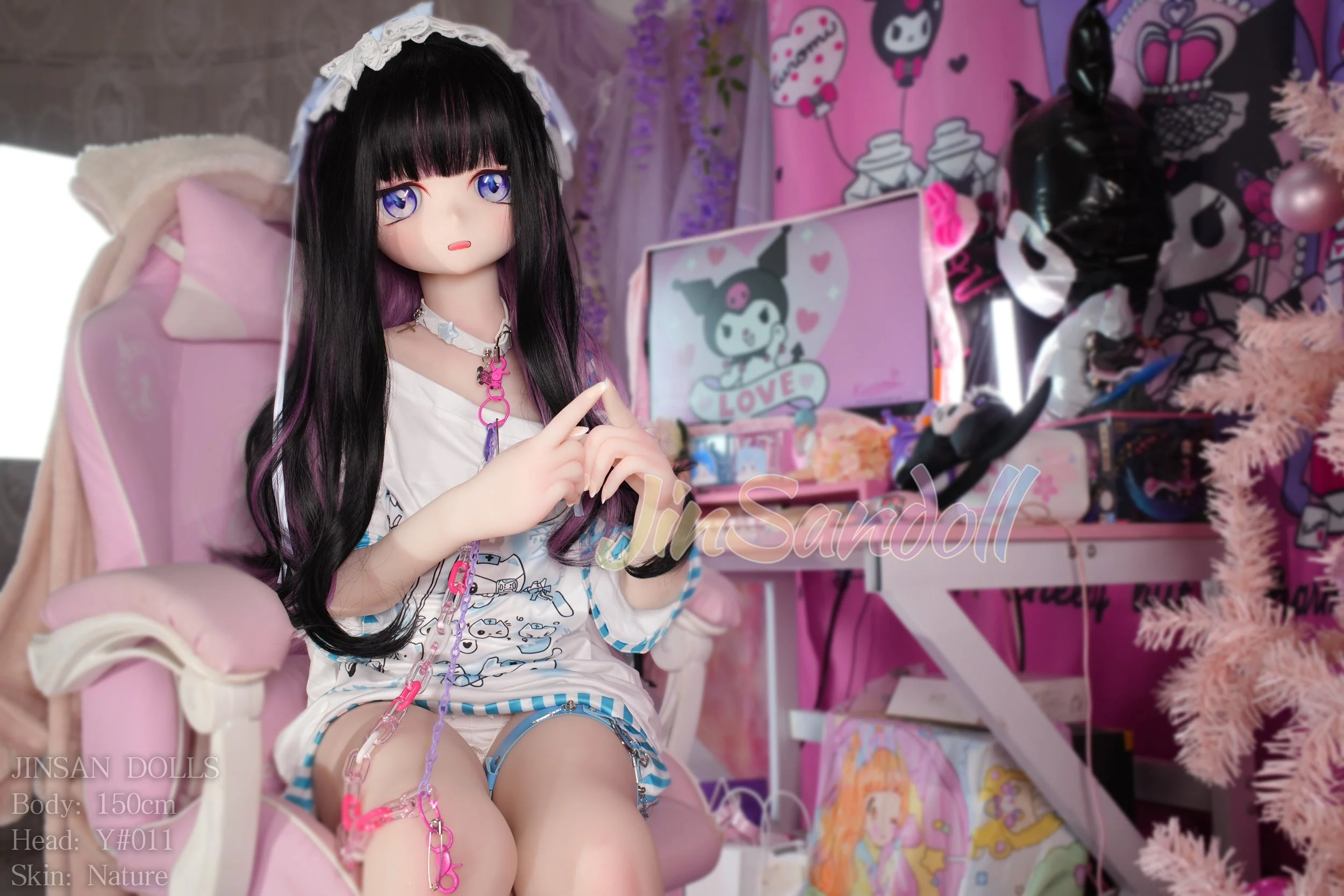 150cm/4ft11 A-cup Anime TPE Sex Doll with #Y011 Head - Image 8