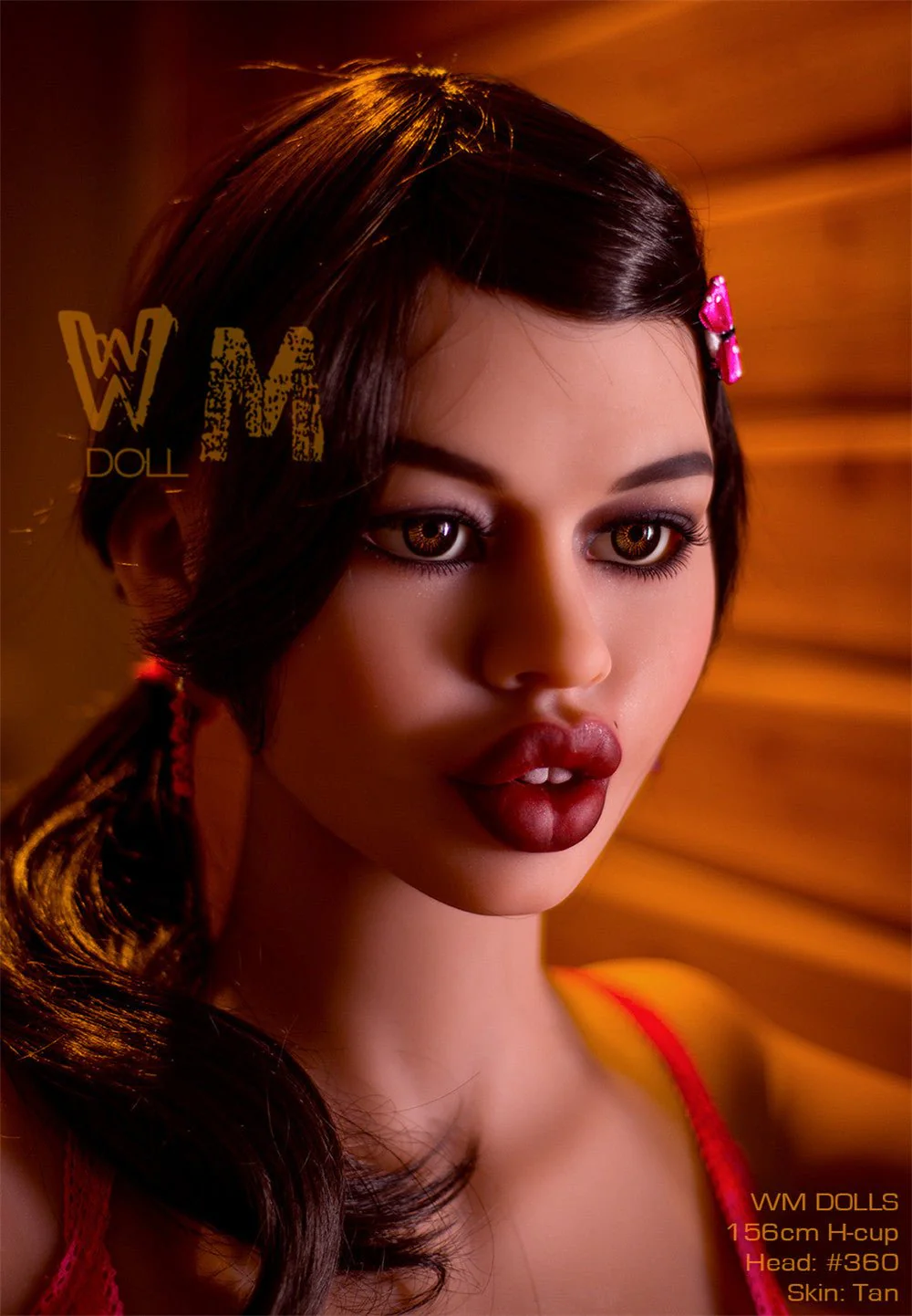 156cm/5ft1 H-Cup Thick Lip TPE Sex Doll with #360 Head - Image 4