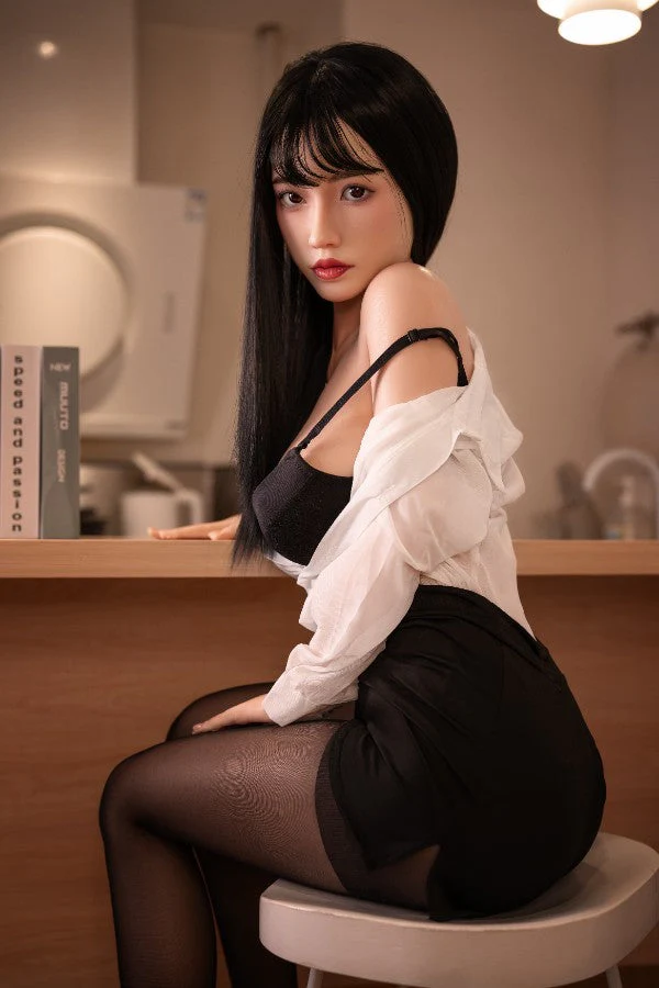 158cm/5ft2 D-cup Japanese Skinny Full Silicone Sex Doll - #739 - Image 9
