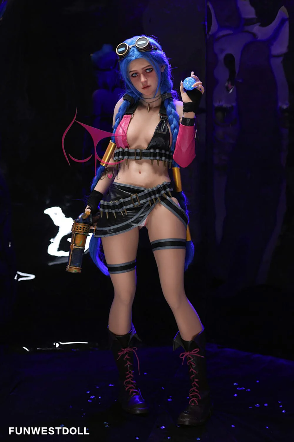 159cm/5ft3 A-Cup Skinny Cosplay Creampie TPE Sex Doll - Image 2
