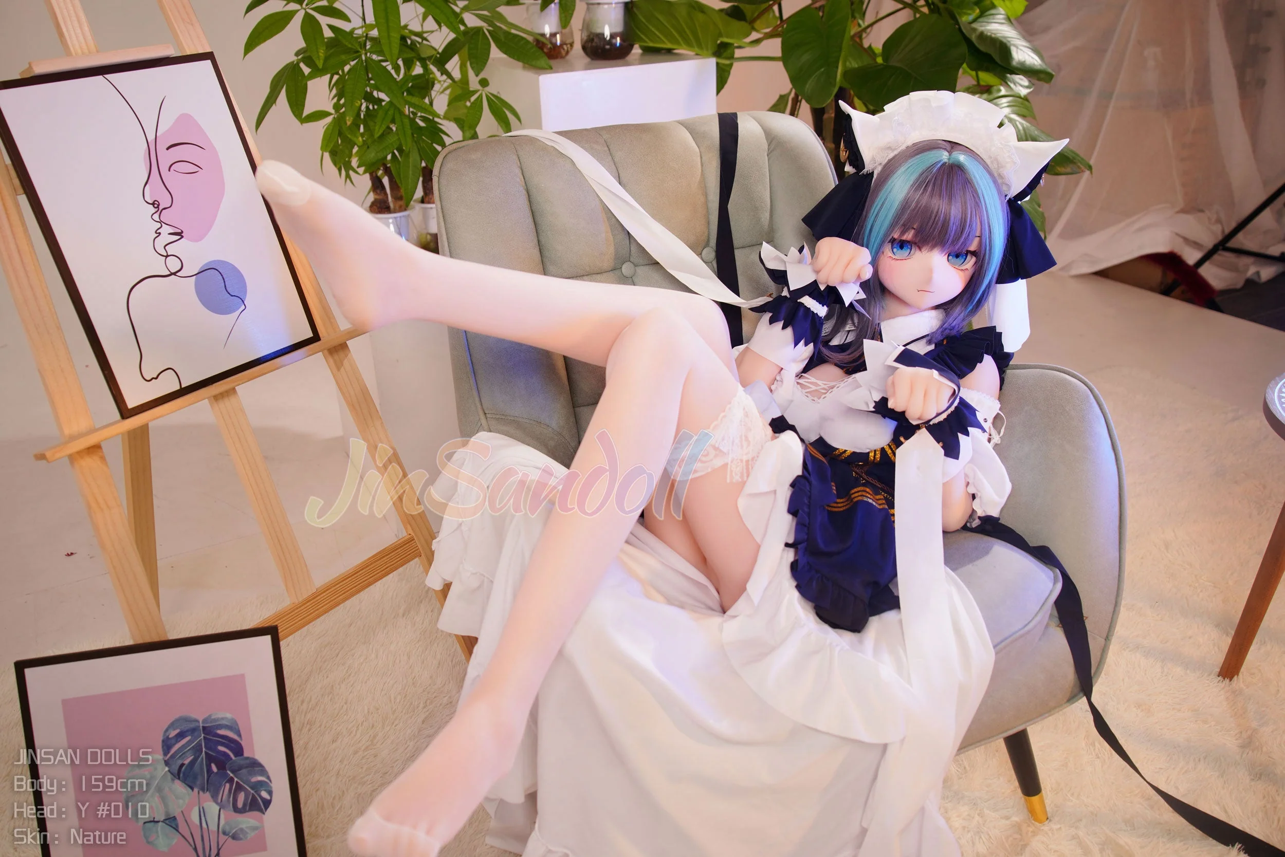 159cm/5ft2 B-cup Anime TPE Sex Doll with #Y010 Head - Image 10