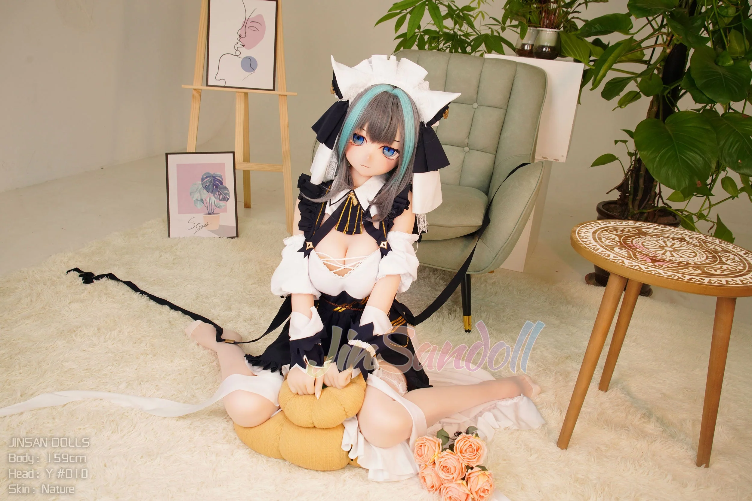 159cm/5ft2 B-cup Anime TPE Sex Doll with #Y010 Head - Image 14