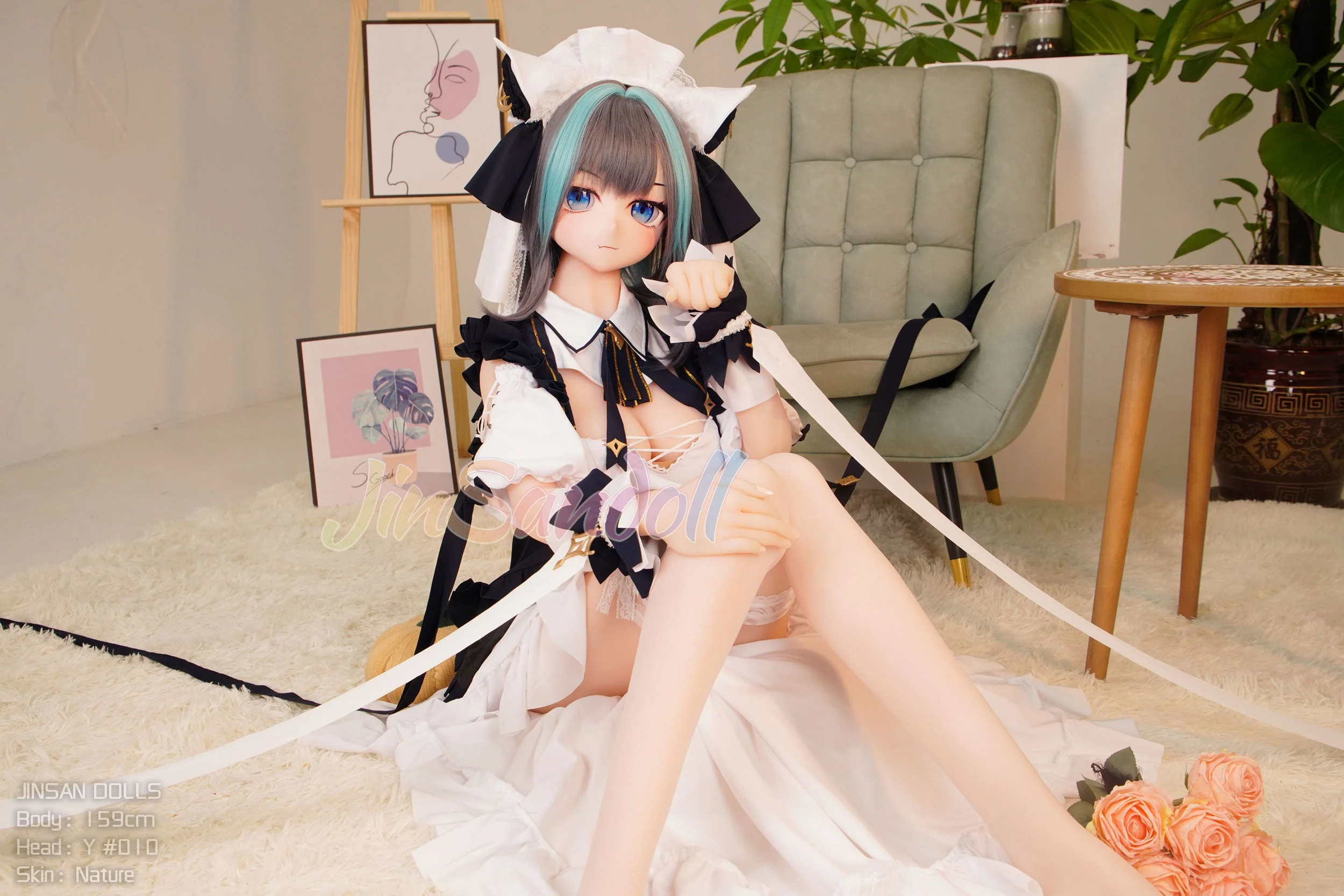 159cm/5ft2 B-cup Anime TPE Sex Doll with #Y010 Head - Image 15