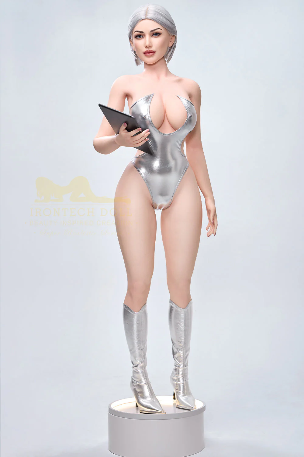 159cm/5ft3 G-cup Huge Breast Bubble Butt Silicone Sex Doll – S13 Celine - Image 15