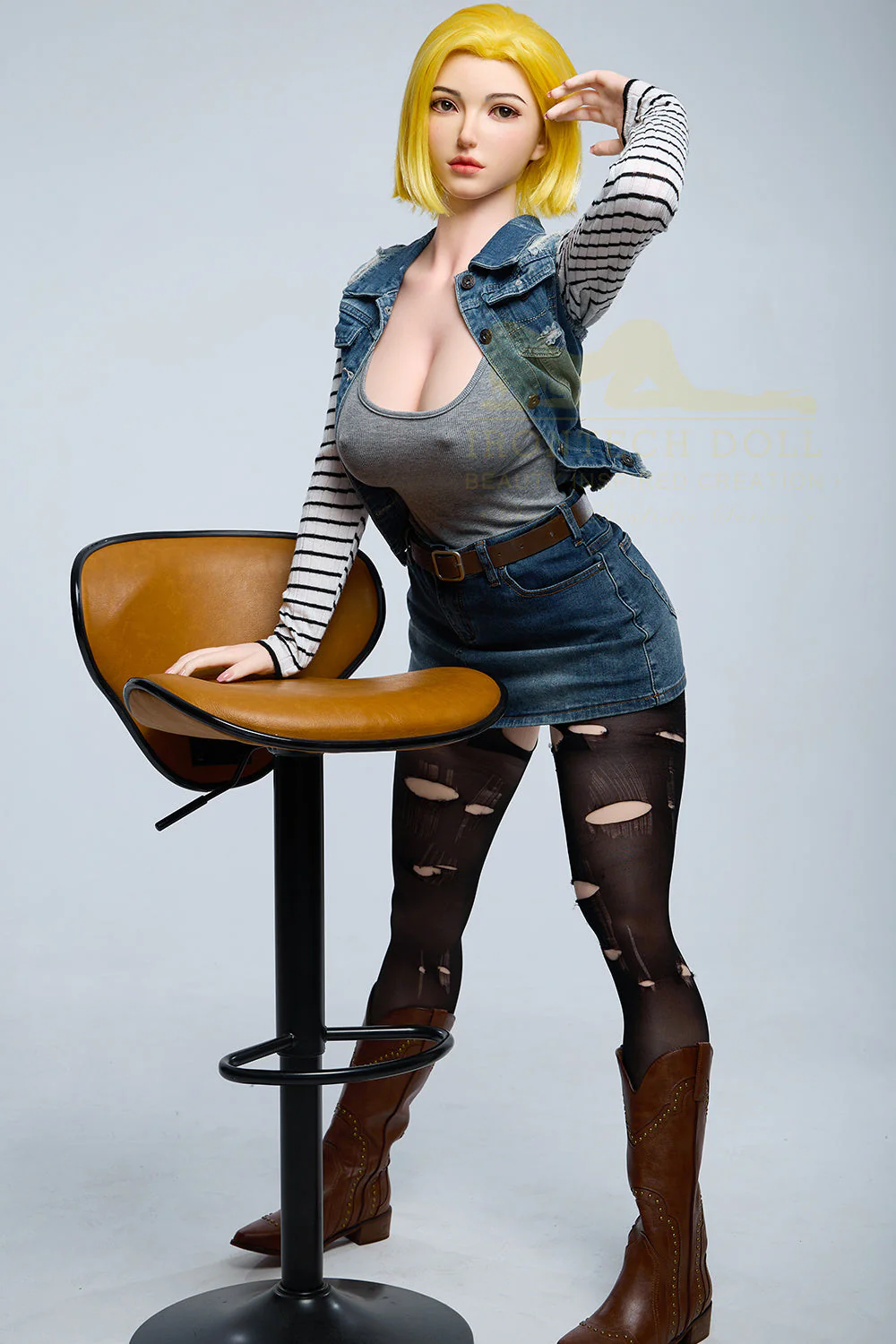 159cm/5ft3 G-cup Bubble Butt Huge Tits Silicone Sex Doll – S41 Joline - Image 17