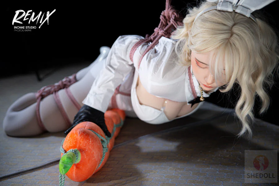 163cm/5ft4 H-cup Silicone Head Eyes Closed BDSM Sex Doll - Chuyue - Image 18