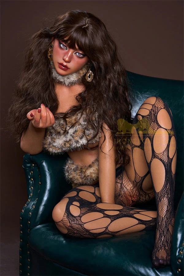 164cm/5ft5 F-cup Silicone Sex Doll - S40 Dark Tanned Leopard - Image 17