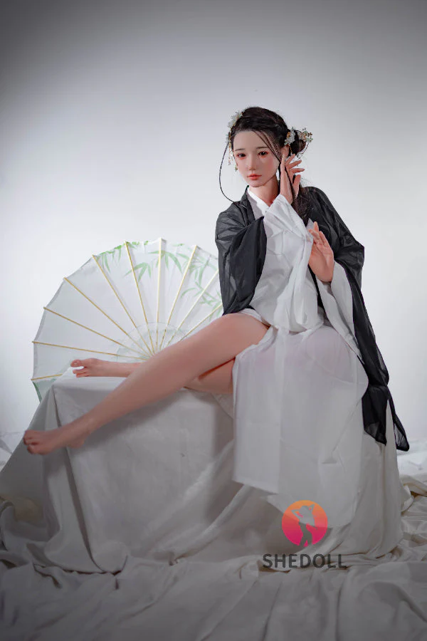 165cm/5ft5 E-cup Silicone Head Chinese Sex Doll - Achu - Image 11