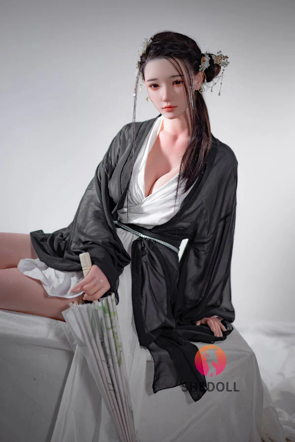 165cm/5ft5 E-cup Silicone Head Chinese Sex Doll - Achu - Image 14