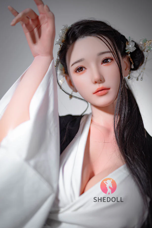 165cm/5ft5 E-cup Silicone Head Chinese Sex Doll - Achu - Image 16