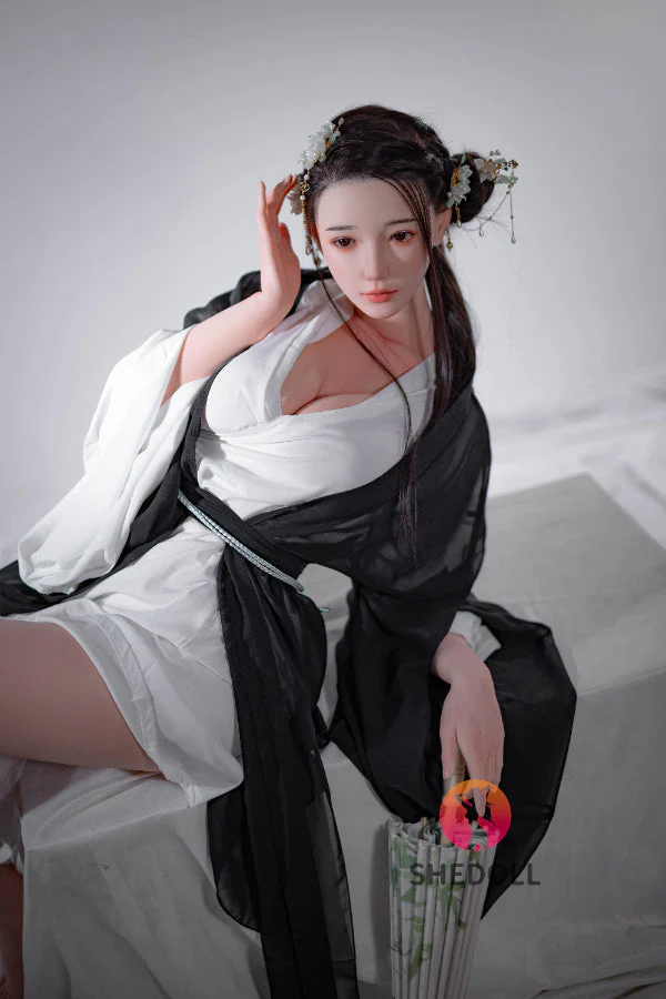 165cm/5ft5 E-cup Silicone Head Chinese Sex Doll - Achu - Image 19