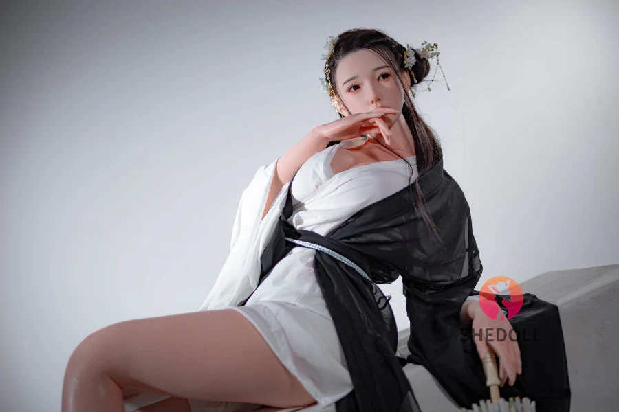 165cm/5ft5 E-cup Silicone Head Chinese Sex Doll - Achu - Image 25
