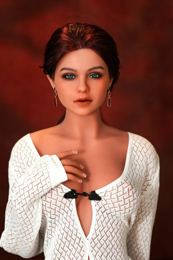 166cm/5ft5 G-cup Redhead Silicone head Sex Doll - #537 - Image 17