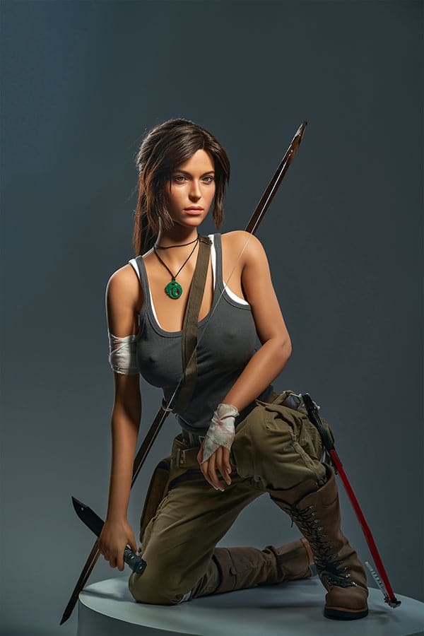 166cm/5ft5 E-Cup High-End Game Lady Doll  Silicone Sex Doll Lara Croft - Image 6