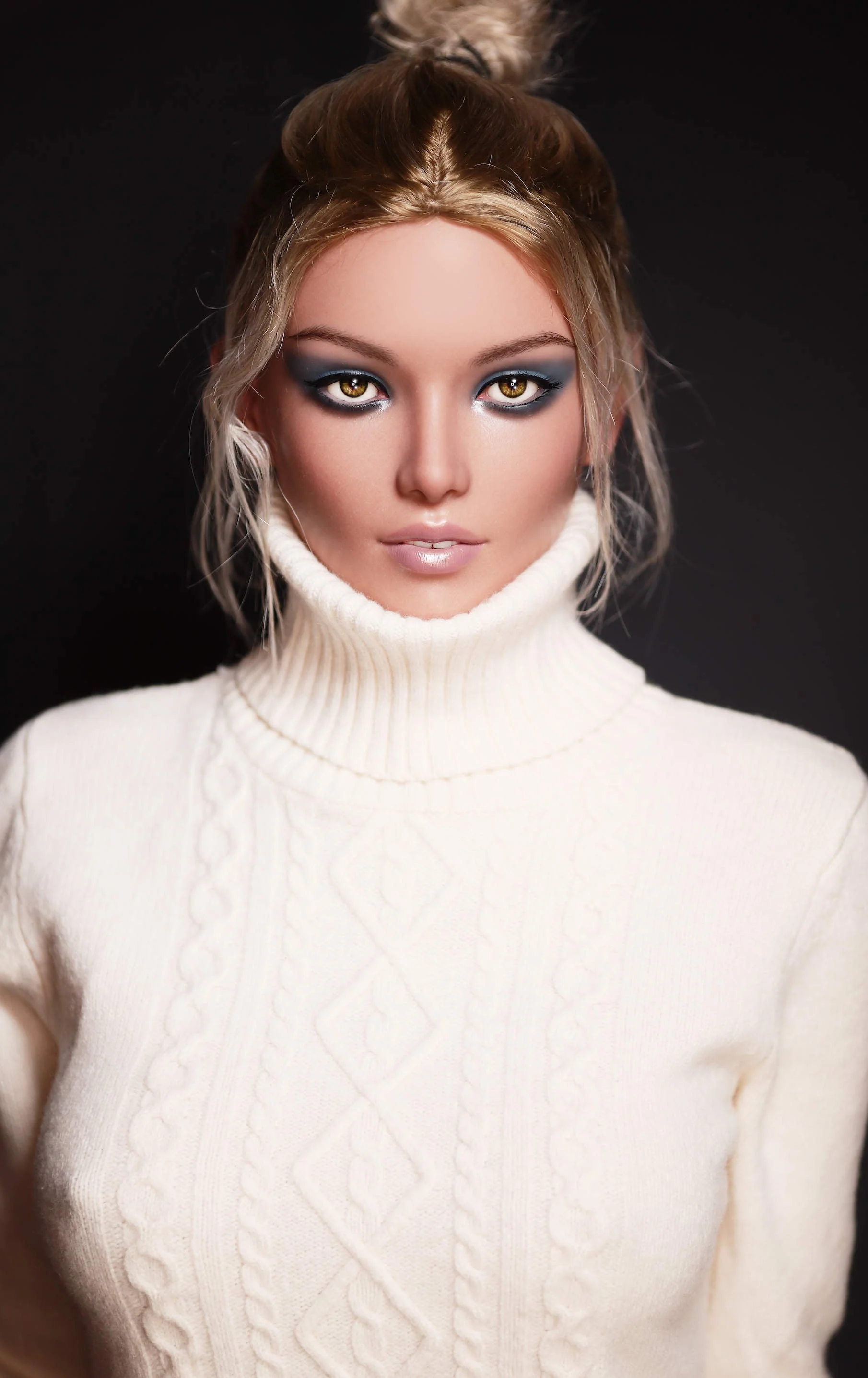 170cm/5ft7 C-Cup High-End Tall Silicone Lady Sex Doll - GE53_1 Tan