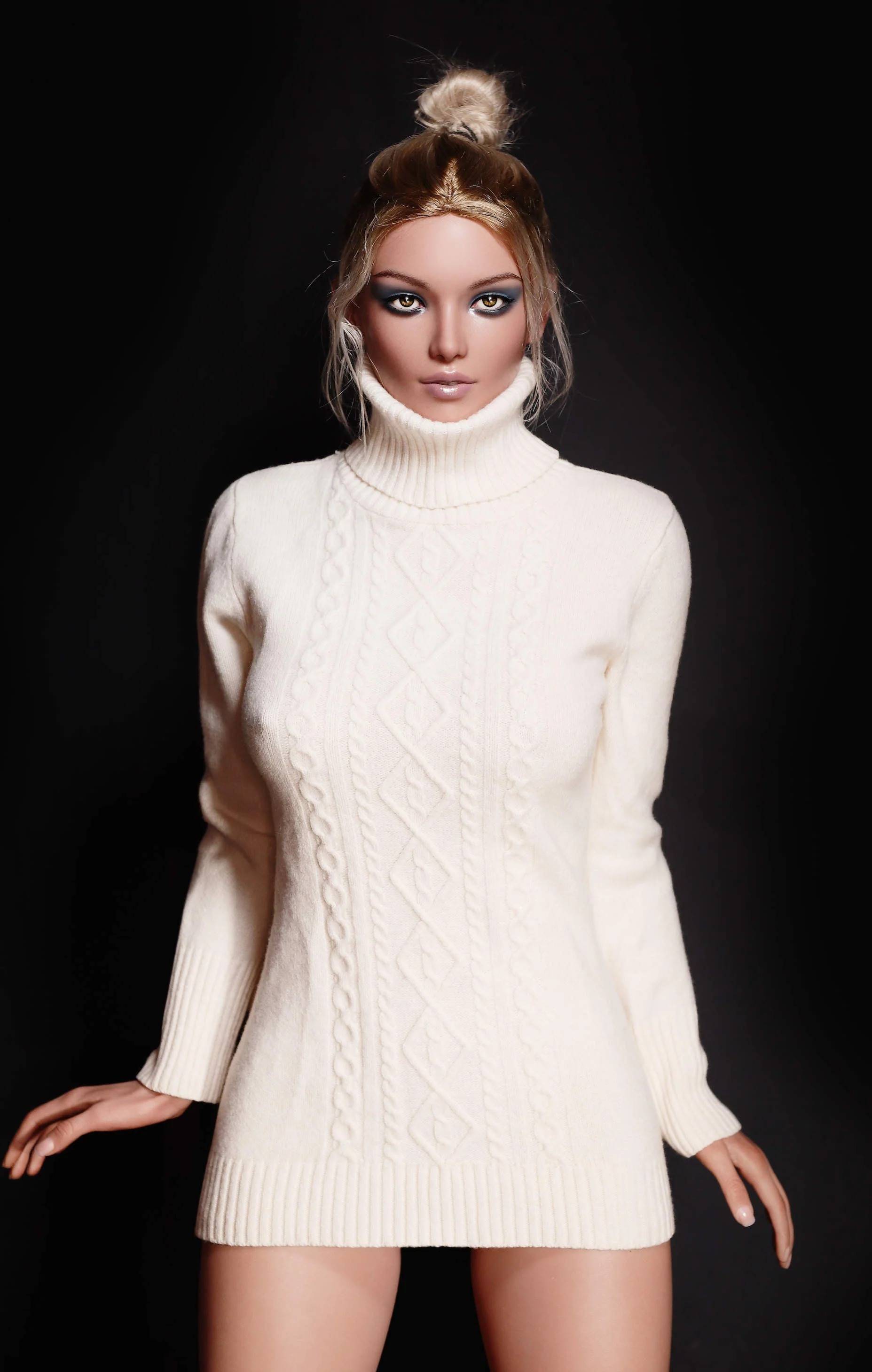 170cm/5ft7 C-Cup High-End Tall Silicone Lady Sex Doll - GE53_1 Tan - Image 19