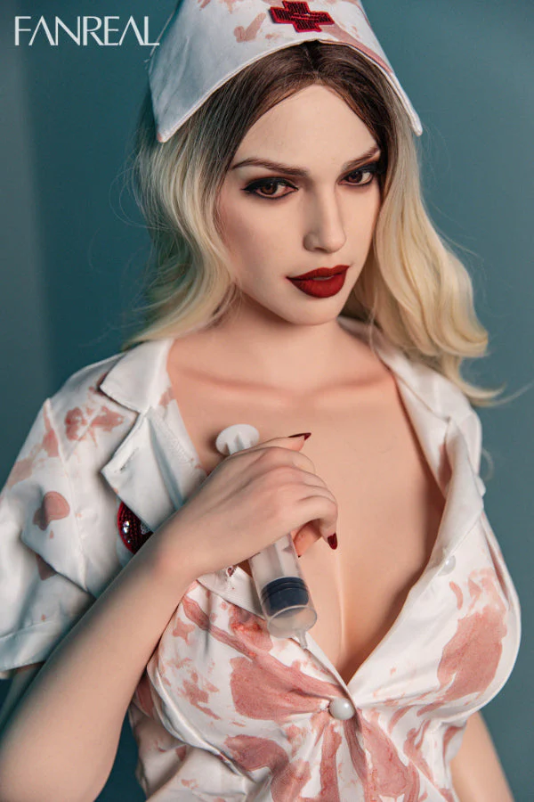 172cm/5ft8 E-cup Halloween Nurse Big Tits Tall Silicone Sex Doll – Della - Image 8