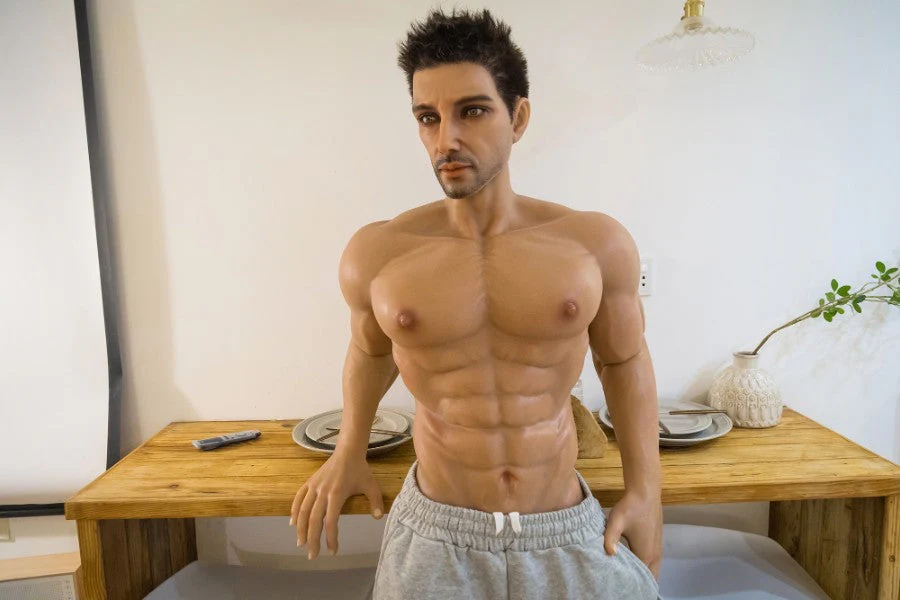 177cm/5ft9 Realistic Male Silicone Sex Doll - Muscle HAN - Image 32