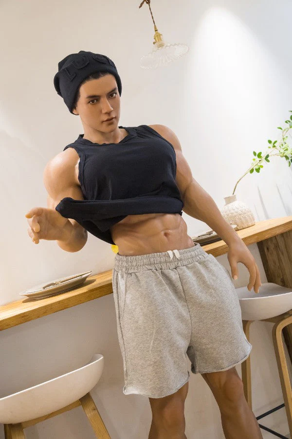 177cm/5ft9 Realistic Male Silicone Sex Doll - Muscle HAN - Image 2