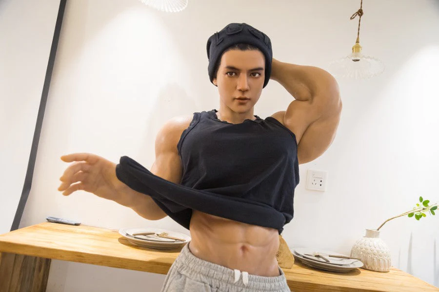 177cm/5ft9 Realistic Male Silicone Sex Doll - Muscle HAN - Image 25