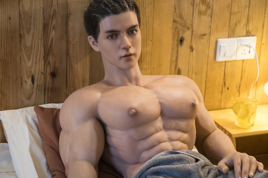 177cm/5ft9 Realistic Male Silicone Sex Doll - Muscle HAN - Image 34