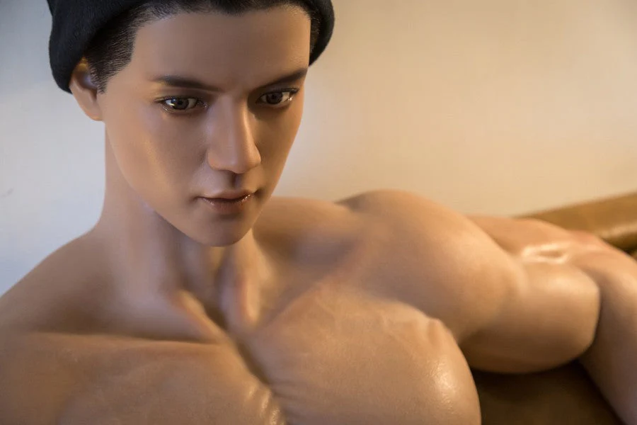 177cm/5ft9 Realistic Male Silicone Sex Doll - Muscle HAN - Image 46