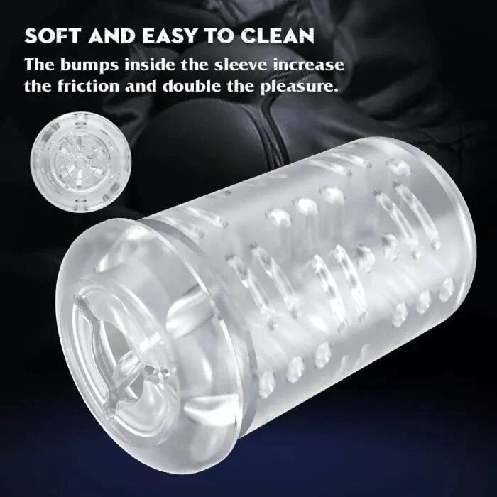2 In 1 3D Textured Vagina Hands Free Masturbator - Image 5