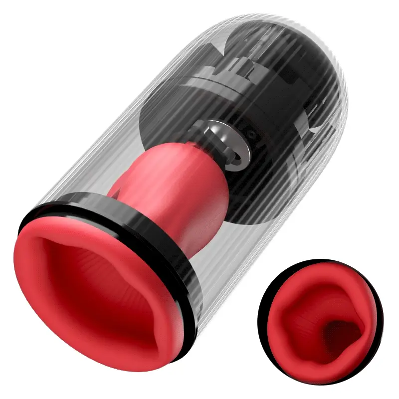 3-in-1 Glans Massage Master Trainer 3 Rotation, 5 Saugen, 10 Vibration Ultra Simulation Dynamic - Image 8