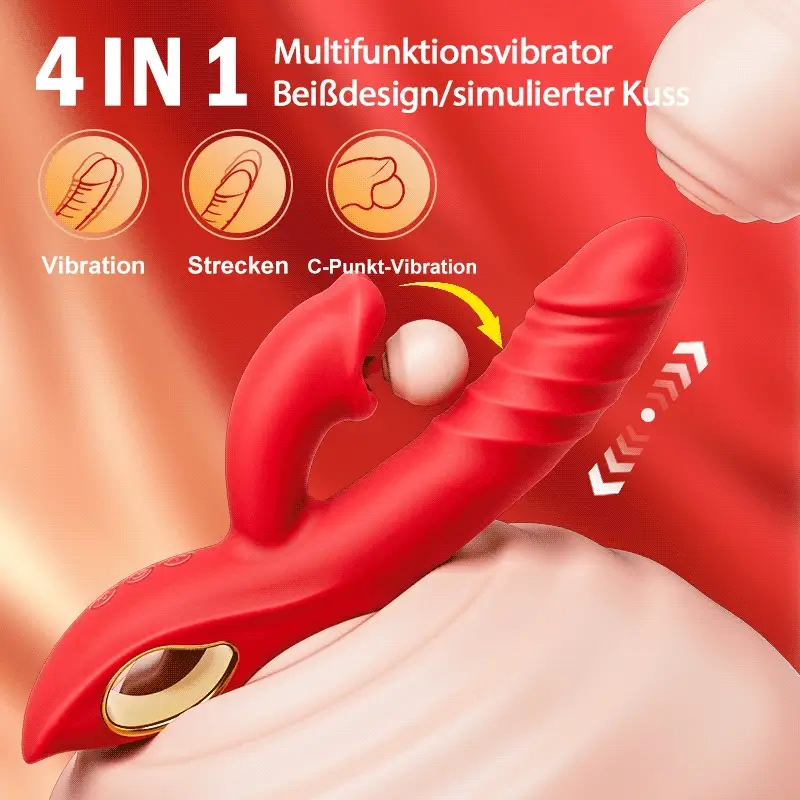4-in-1-G-Punkt-Vibrator, lippenbeißende Klitorisstimulation, Sexspielzeug für Frauen und Paare - Image 3
