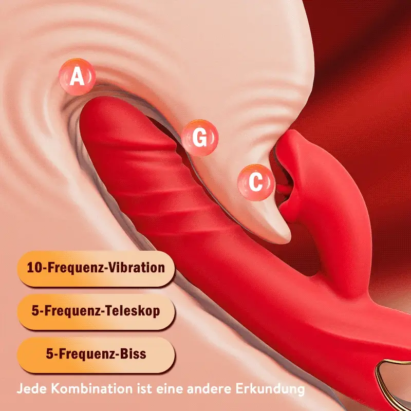 4-in-1-G-Punkt-Vibrator, lippenbeißende Klitorisstimulation, Sexspielzeug für Frauen und Paare - Image 5