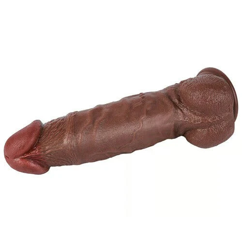 Acmejoy - Huge Black Dual Density Dildo 12.99 Inch - Image 8