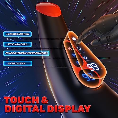 Acmejoy – Blowhorn 9 Suction & Vibration Heating Stroker with Voice & LCD Display - Image 5