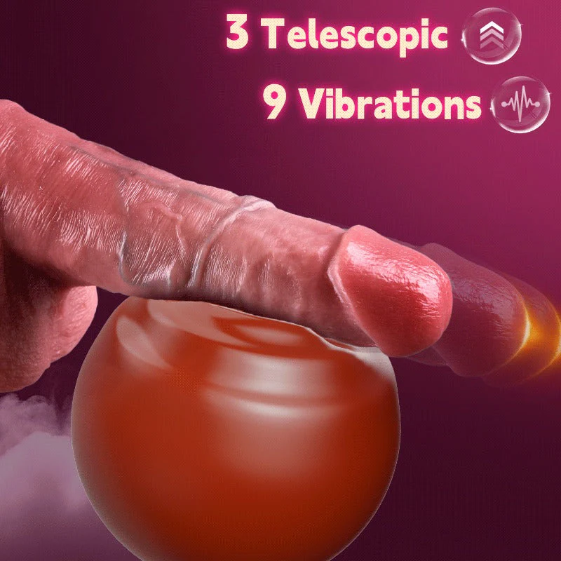 Khalifa - 3 Thrusting 9 Vibrations P & G-Spot Dildo 8.66 in - Image 2