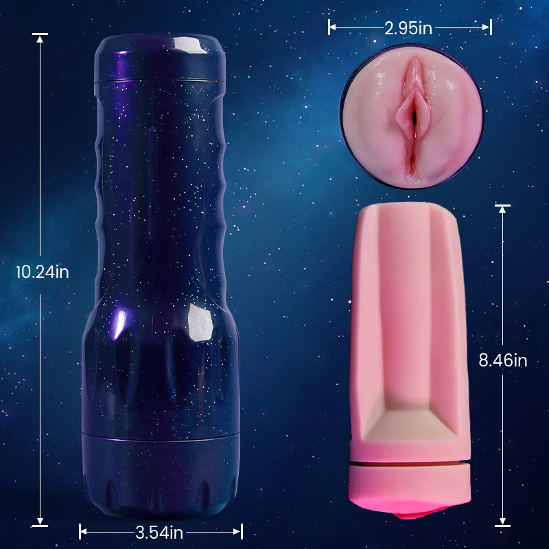 Acmejoy - 【Silicone Channel】 Midnight Blue 10 Vibration Male Stroker Masturbator - Image 9
