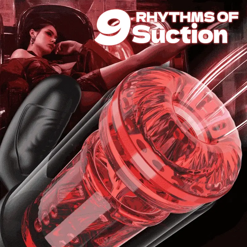Acmejoy - Terminator 9 Telescopic Rotating Sucking with Handle Male Stroker - Image 2