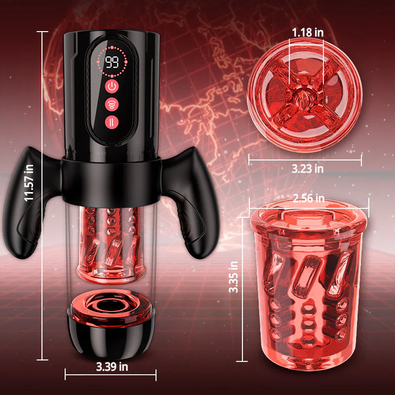 Acmejoy - Terminator 9 Telescopic Rotating Sucking with Handle Male Stroker - Image 7