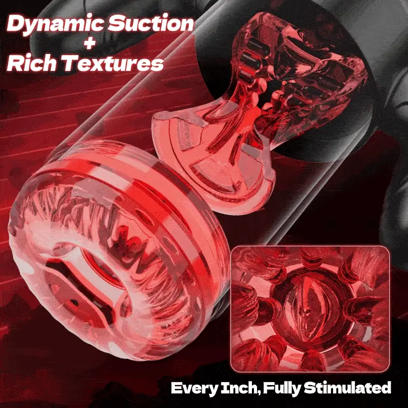 Acmejoy - Terminator 9 Telescopic Rotating Sucking with Handle Male Stroker - Image 9