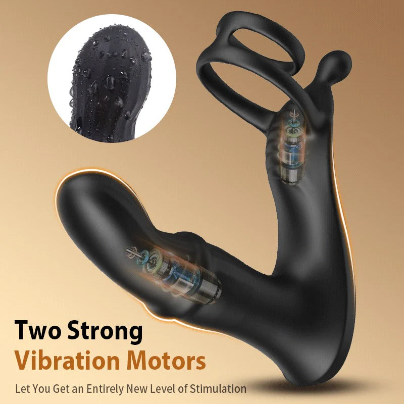 Acmejoy - Thrusting Prostate Massager With Double Cock Rings - Image 2